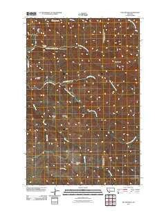 The Sawteeth Montana Historical topographic map, 1:24000 scale, 7.5 X 7.5 Minute, Year 2011