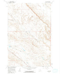 Thebes Montana Historical topographic map, 1:24000 scale, 7.5 X 7.5 Minute, Year 1960