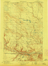 Thibedeau Lake Montana Historical topographic map, 1:125000 scale, 30 X 30 Minute, Year 1912