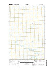 Thoeny Hills East OE N Montana Current topographic map, 1:24000 scale, 7.5 X 7.5 Minute, Year 2014