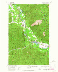 Thompson Falls Montana Historical topographic map, 1:62500 scale, 15 X 15 Minute, Year 1957