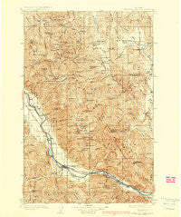 Thompson Falls Montana Historical topographic map, 1:125000 scale, 30 X 30 Minute, Year 1937