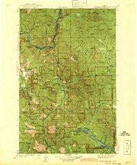 Thompson Lakes Montana Historical topographic map, 1:125000 scale, 30 X 30 Minute, Year 1942