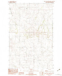 Three Buttes Creek West Montana Historical topographic map, 1:24000 scale, 7.5 X 7.5 Minute, Year 1983