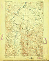 Three Forks Montana Historical topographic map, 1:250000 scale, 1 X 1 Degree, Year 1895