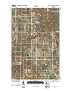 Three Buttes Creek East Montana Historical topographic map, 1:24000 scale, 7.5 X 7.5 Minute, Year 2011