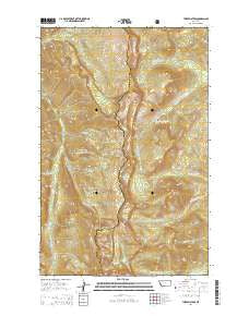 Three Sisters Montana Current topographic map, 1:24000 scale, 7.5 X 7.5 Minute, Year 2014