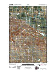 Threemile Reservoir Montana Historical topographic map, 1:24000 scale, 7.5 X 7.5 Minute, Year 2011