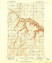 Timber Coulee Montana Historical topographic map, 1:62500 scale, 15 X 15 Minute, Year 1950