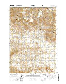 Timber Hill Montana Current topographic map, 1:24000 scale, 7.5 X 7.5 Minute, Year 2014
