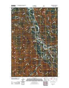 Tin Creek Montana Historical topographic map, 1:24000 scale, 7.5 X 7.5 Minute, Year 2011