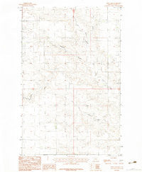 Todd Lakes Montana Historical topographic map, 1:24000 scale, 7.5 X 7.5 Minute, Year 1983