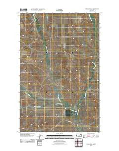 Todd Lakes SE Montana Historical topographic map, 1:24000 scale, 7.5 X 7.5 Minute, Year 2011