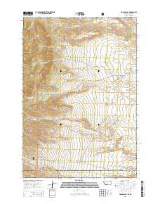 Tolman Flat Montana Current topographic map, 1:24000 scale, 7.5 X 7.5 Minute, Year 2014