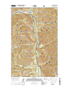 Tony Peak Montana Current topographic map, 1:24000 scale, 7.5 X 7.5 Minute, Year 2014