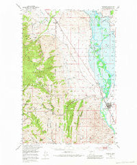Townsend Montana Historical topographic map, 1:62500 scale, 15 X 15 Minute, Year 1950