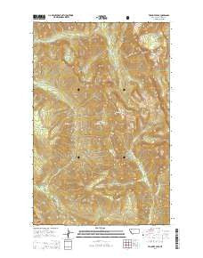 Trilobite Peak Montana Current topographic map, 1:24000 scale, 7.5 X 7.5 Minute, Year 2014