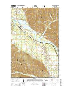 Trout Creek Montana Current topographic map, 1:24000 scale, 7.5 X 7.5 Minute, Year 2014