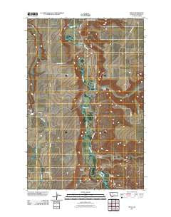 Truly Montana Historical topographic map, 1:24000 scale, 7.5 X 7.5 Minute, Year 2011