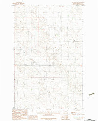 Tule Valley East Montana Historical topographic map, 1:24000 scale, 7.5 X 7.5 Minute, Year 1983