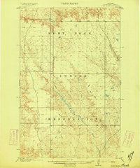 Tule Valley Montana Historical topographic map, 1:62500 scale, 15 X 15 Minute, Year 1915