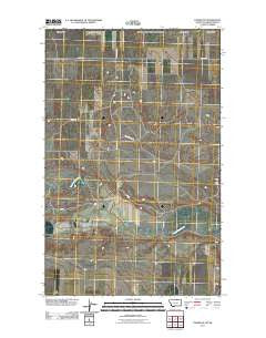 Turner NE Montana Historical topographic map, 1:24000 scale, 7.5 X 7.5 Minute, Year 2011