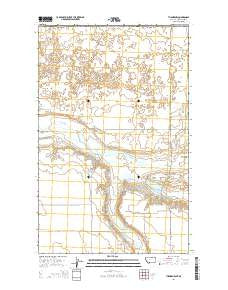 Turner NW Montana Current topographic map, 1:24000 scale, 7.5 X 7.5 Minute, Year 2014