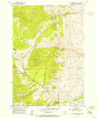 Twin Adams Mountain Montana Historical topographic map, 1:24000 scale, 7.5 X 7.5 Minute, Year 1952