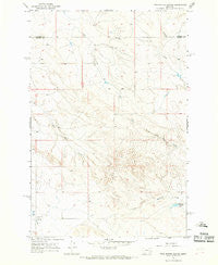 Twin Buttes School Montana Historical topographic map, 1:24000 scale, 7.5 X 7.5 Minute, Year 1965