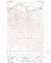 Twomile Creek Montana Historical topographic map, 1:24000 scale, 7.5 X 7.5 Minute, Year 1969