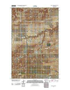 Uphill Creek Montana Historical topographic map, 1:24000 scale, 7.5 X 7.5 Minute, Year 2011