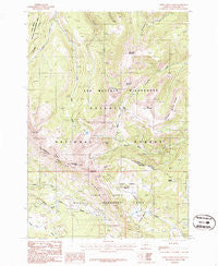 Upper Tepee Basin Montana Historical topographic map, 1:24000 scale, 7.5 X 7.5 Minute, Year 1986