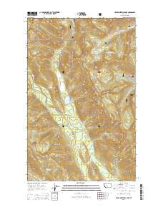 Upper Whitefish Lake Montana Current topographic map, 1:24000 scale, 7.5 X 7.5 Minute, Year 2014