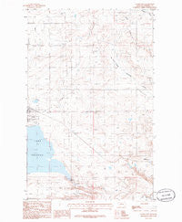 Valier East Montana Historical topographic map, 1:24000 scale, 7.5 X 7.5 Minute, Year 1985