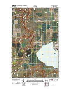 Valier West Montana Historical topographic map, 1:24000 scale, 7.5 X 7.5 Minute, Year 2011