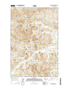 Van Dusen Spring Montana Current topographic map, 1:24000 scale, 7.5 X 7.5 Minute, Year 2014