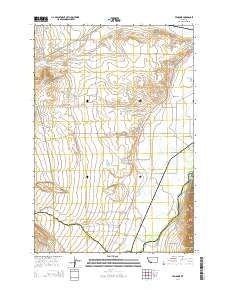 Vendome Montana Current topographic map, 1:24000 scale, 7.5 X 7.5 Minute, Year 2014