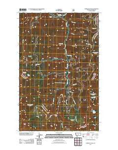 Vermilion Peak Montana Historical topographic map, 1:24000 scale, 7.5 X 7.5 Minute, Year 2011