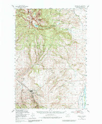 Virginia City Montana Historical topographic map, 1:62500 scale, 15 X 15 Minute, Year 1950