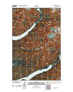Vulture Peak Montana Historical topographic map, 1:24000 scale, 7.5 X 7.5 Minute, Year 2011