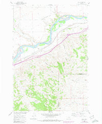 Waco Montana Historical topographic map, 1:24000 scale, 7.5 X 7.5 Minute, Year 1960