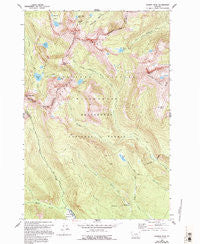 Warren Peak Montana Historical topographic map, 1:24000 scale, 7.5 X 7.5 Minute, Year 1962
