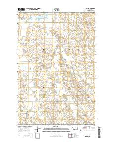 Watkins Montana Current topographic map, 1:24000 scale, 7.5 X 7.5 Minute, Year 2014
