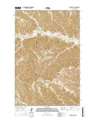 Weingart Place Montana Current topographic map, 1:24000 scale, 7.5 X 7.5 Minute, Year 2014