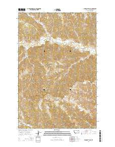 Weingart Place Montana Current topographic map, 1:24000 scale, 7.5 X 7.5 Minute, Year 2014
