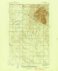 West Butte Montana Historical topographic map, 1:62500 scale, 15 X 15 Minute, Year 1945