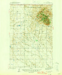 West Butte Montana Historical topographic map, 1:62500 scale, 15 X 15 Minute, Year 1945