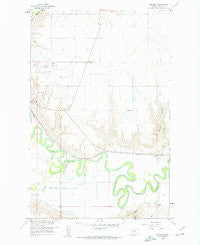 Whately Montana Historical topographic map, 1:24000 scale, 7.5 X 7.5 Minute, Year 1958