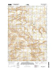 Wheat Basin SW Montana Current topographic map, 1:24000 scale, 7.5 X 7.5 Minute, Year 2014