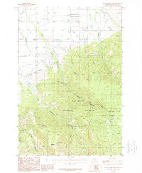 Wheeler Mountain Montana Historical topographic map, 1:24000 scale, 7.5 X 7.5 Minute, Year 1987